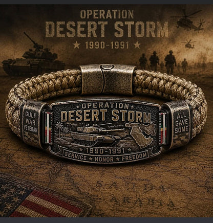 🔥Last Day Of Special Offer, Up To 55% Off!🎉Operation Desert Storm Veteran Paracord Bracelet