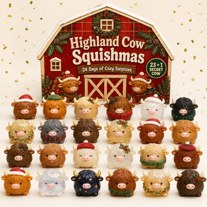 ⏳ Last Day 50% OFF – Highland Cow Harvest Herd Squishy Set (📦Buy 2 Free Shipping)