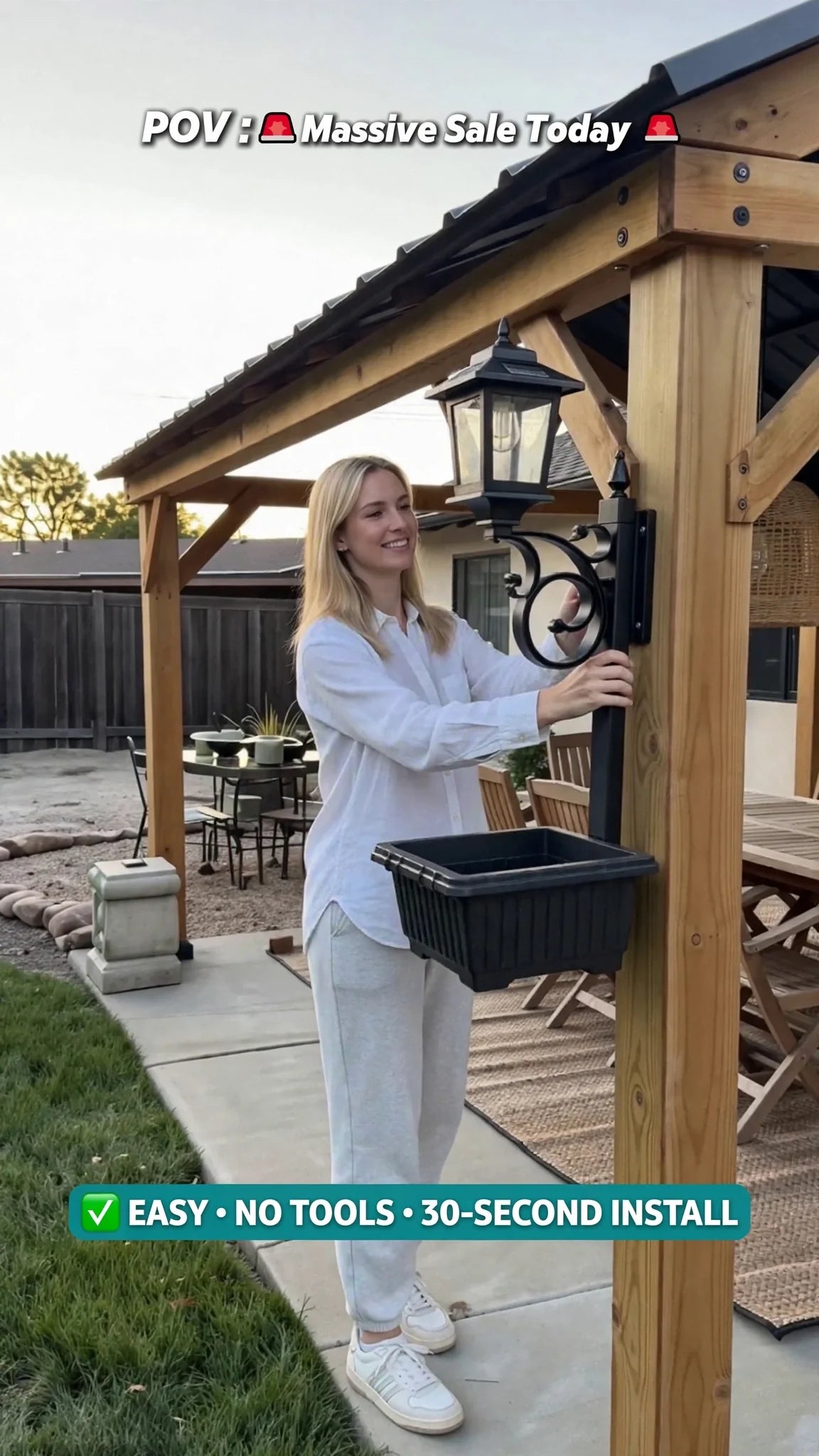A+ CONTENT STRUCTURE - Solar Lamp Post Planter 2-Pack (Fall Edition)