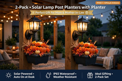 A+ CONTENT STRUCTURE - Solar Lamp Post Planter 2-Pack (Fall Edition)