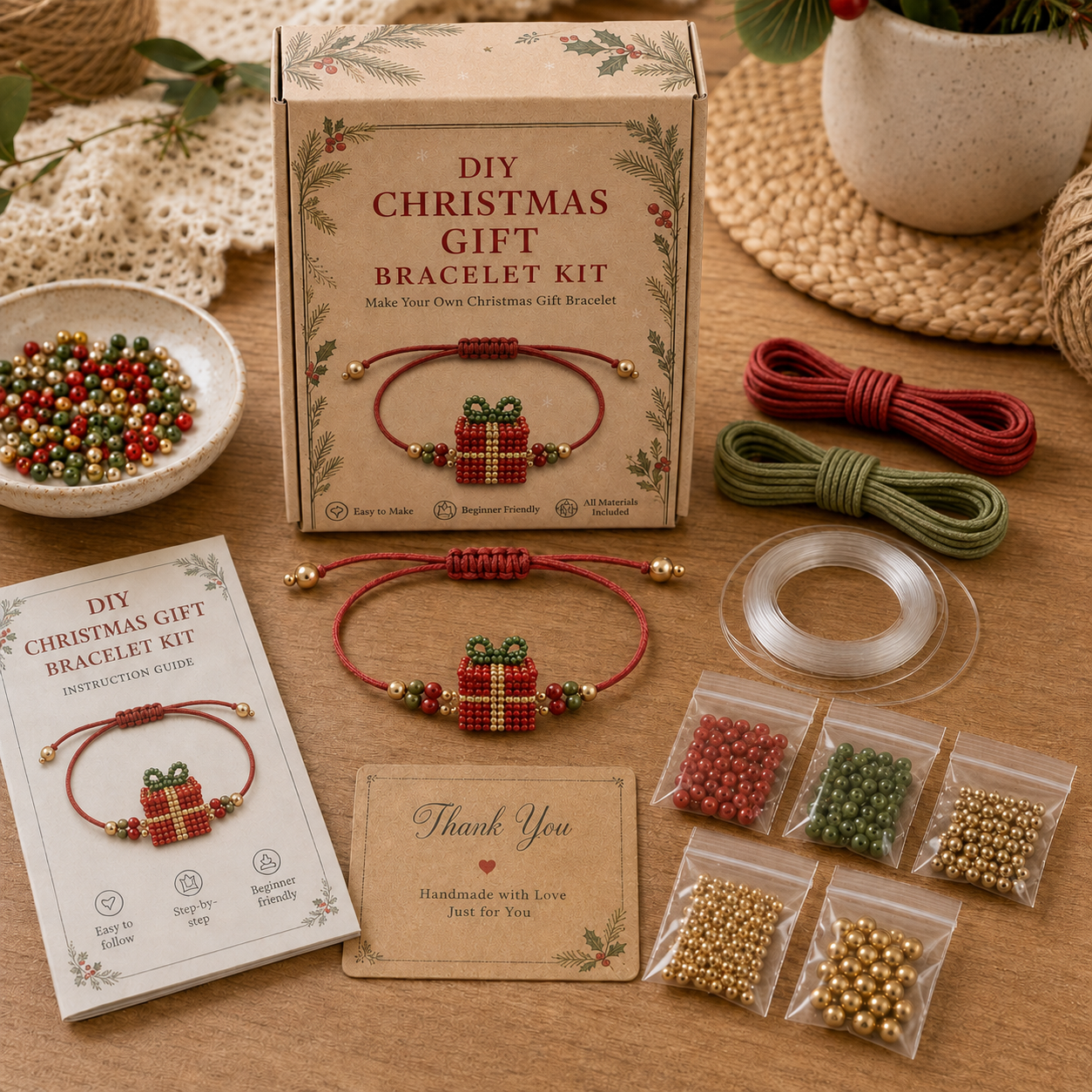 DIY Christmas Beaded Bracelet Collection™ – Handmade Holiday Bracelet Kits