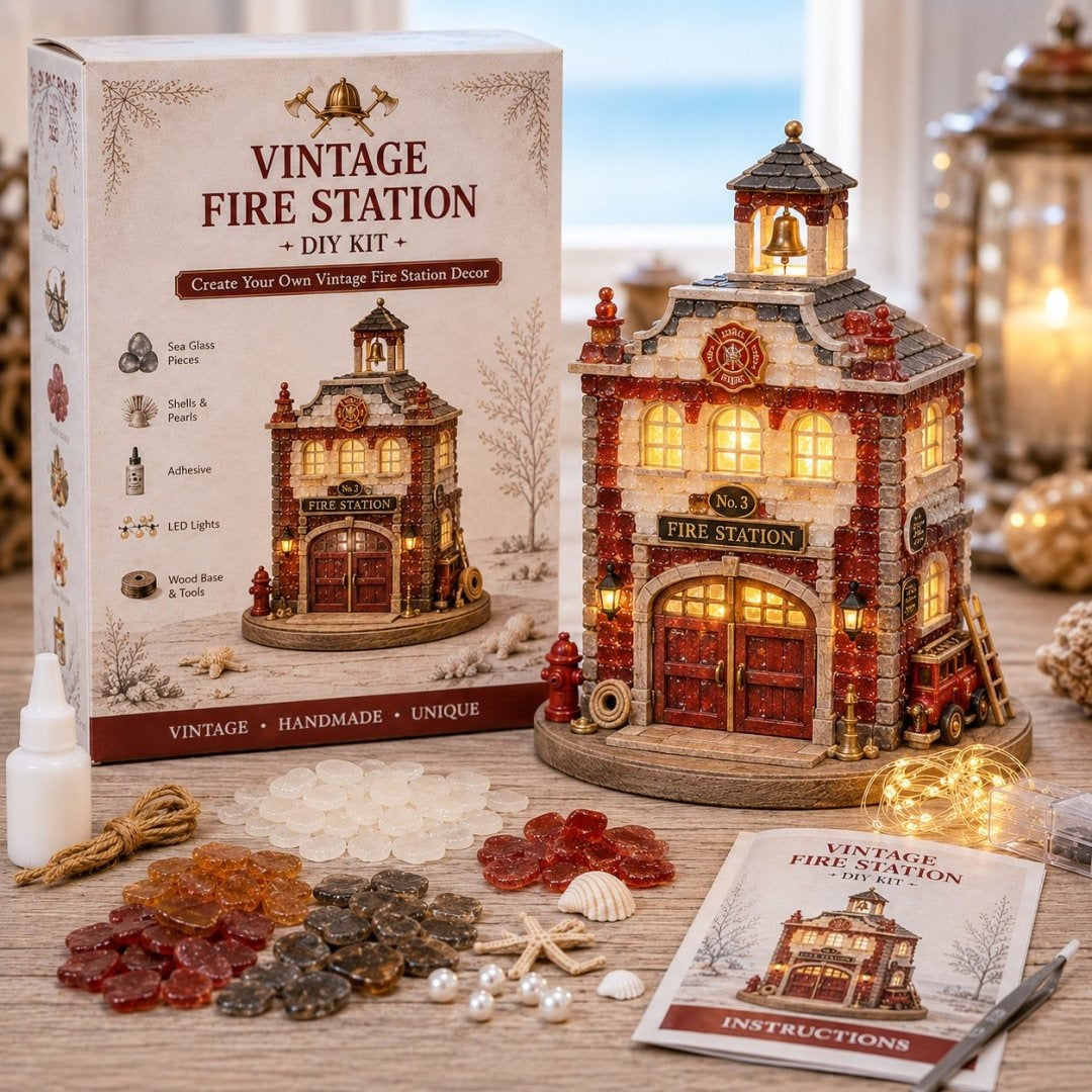 ⏳ Last Day 49% OFF – 🎄Beginner-Friendly DIY Lighted Christmas Character Sea Glass-Style Lighthouse Kit Collection | Complete Kit with Sea Glass-Style Pieces, LED Lights & Step-by-Step Guide Included 💕