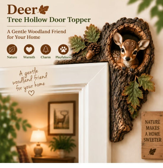 Chipmunk Tree Hollow Door Topper