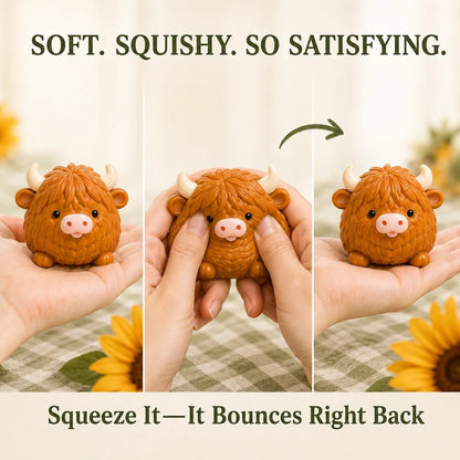 ⏳ Last Day 50% OFF – Highland Cow Harvest Herd Squishy Set (📦Buy 2 Free Shipping)