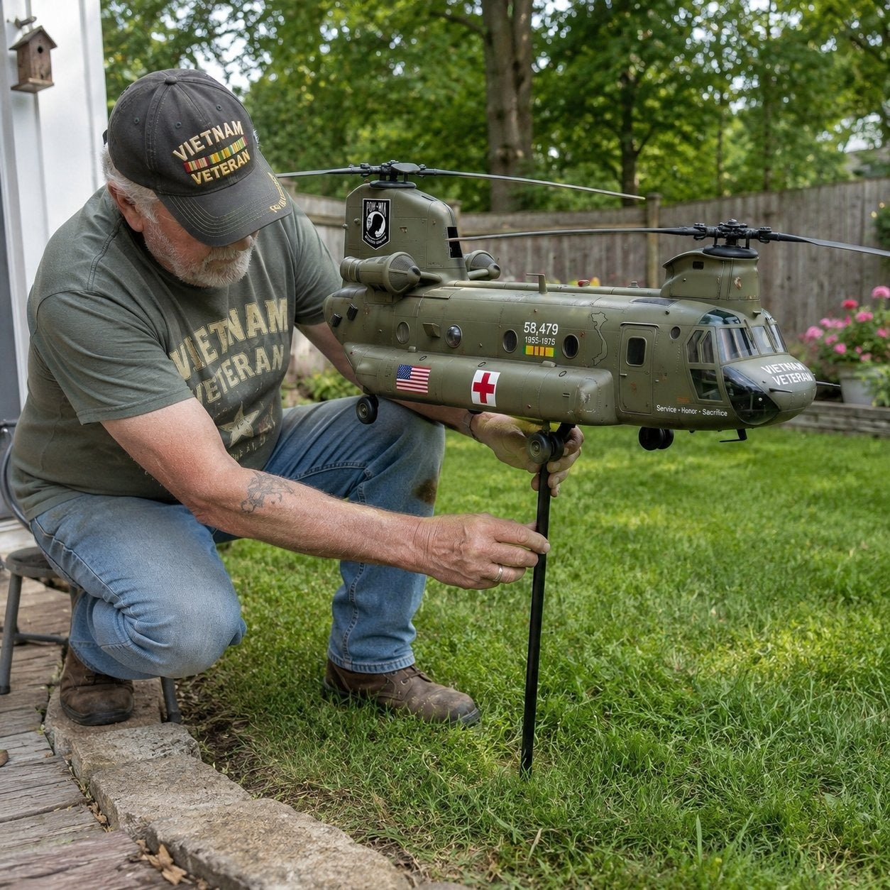 ⚡️Memorial Day 51% OFF 🎖️-Vietnam Veteran UH-1 Helicopter Wind Spinner- ✈️Buy 2 Free Shipping Today!