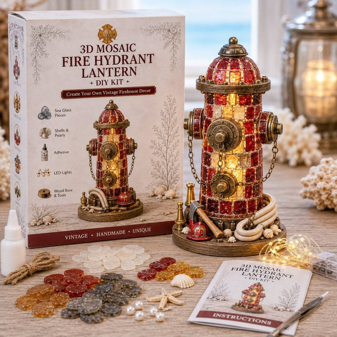 ⏳ Last Day 49% OFF – 🎄Beginner-Friendly DIY Lighted Christmas Character Sea Glass-Style Lighthouse Kit Collection | Complete Kit with Sea Glass-Style Pieces, LED Lights & Step-by-Step Guide Included 💕