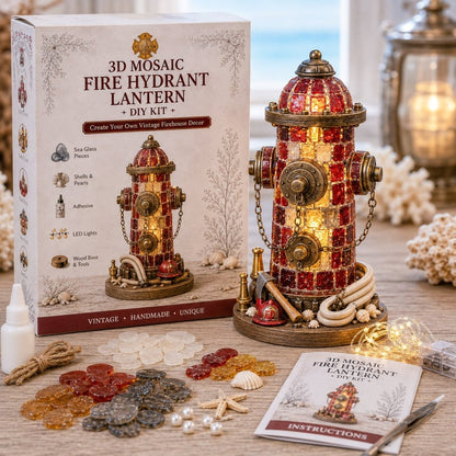 ⏳ Last Day 49% OFF – 🎄Beginner-Friendly DIY Lighted Christmas Character Sea Glass-Style Lighthouse Kit Collection | Complete Kit with Sea Glass-Style Pieces, LED Lights & Step-by-Step Guide Included 💕
