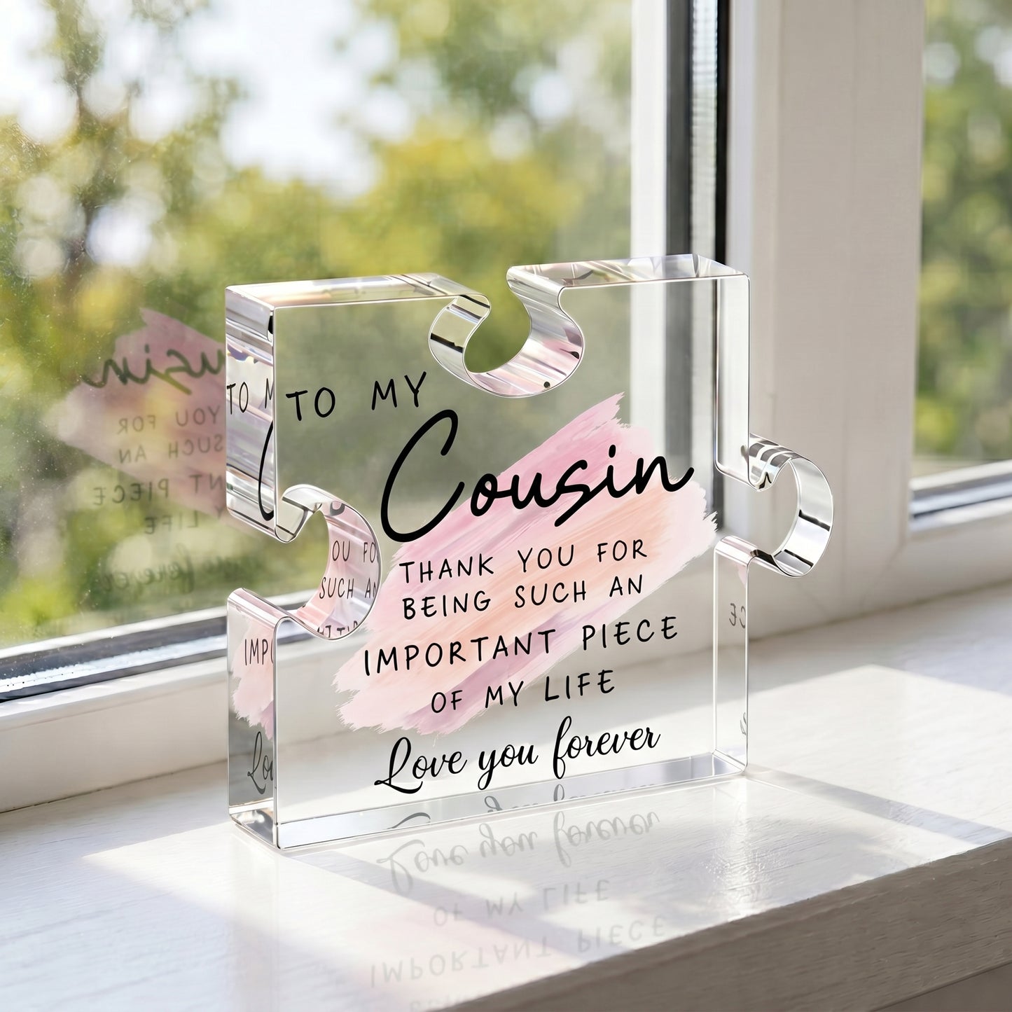 The "Important Piece of My Life" Acrylic Puzzle Keepsake | Heartfelt Gift for Family & Friends