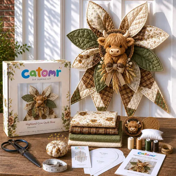 🏆 🔥  Large Patchwork Bow Sewing Kit