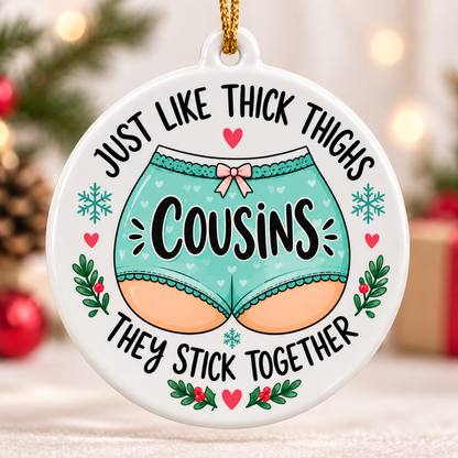 🎄 Funny Friendship Ceramic Christmas Ornaments – ⏰3 Days Only, Then Back to Full Price!🔥
