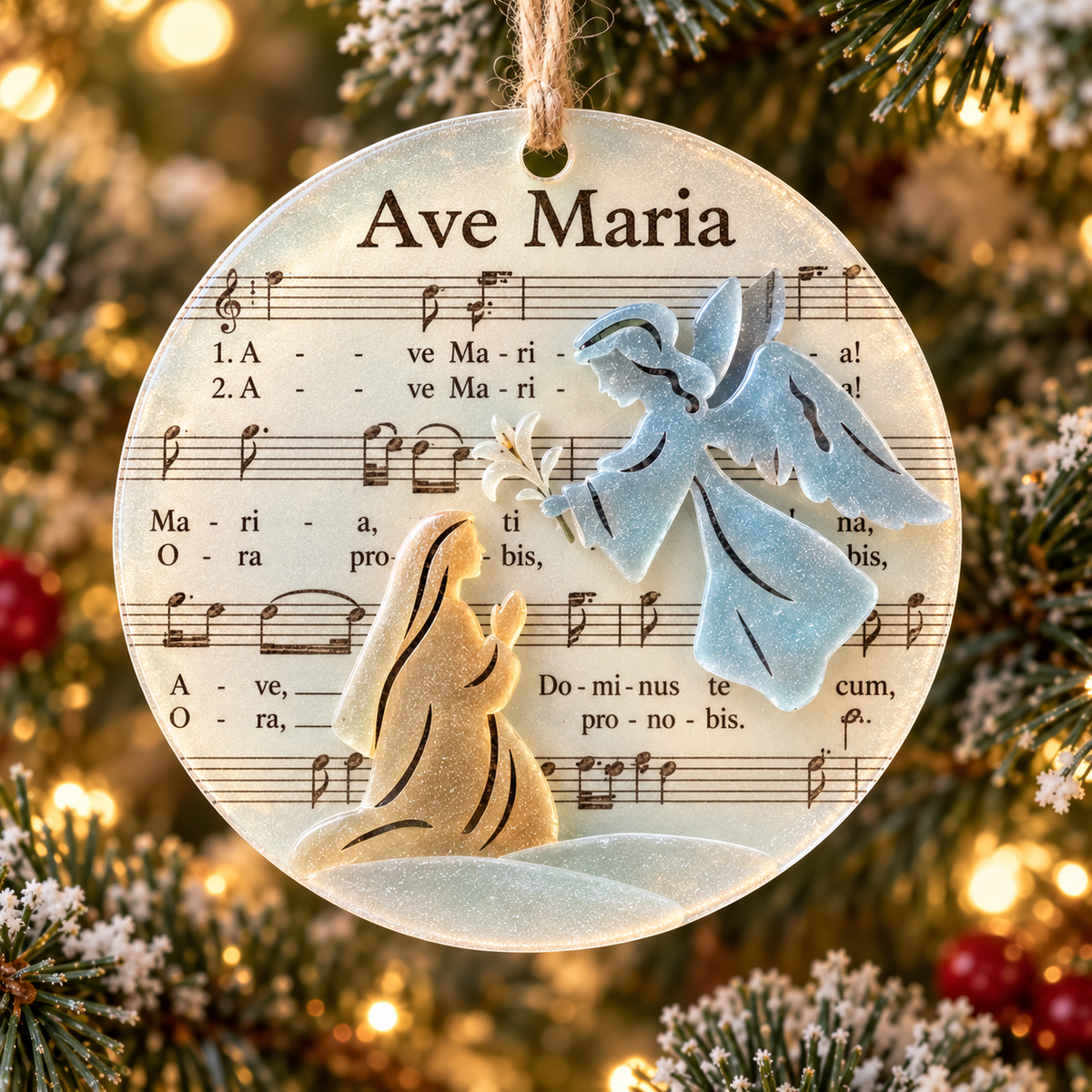 🎶 Sea Glass Christmas Hymn Ornaments