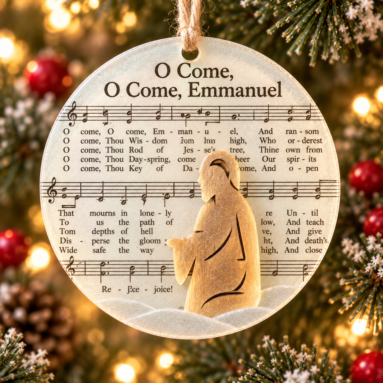 🎶 Sea Glass Christmas Hymn Ornaments