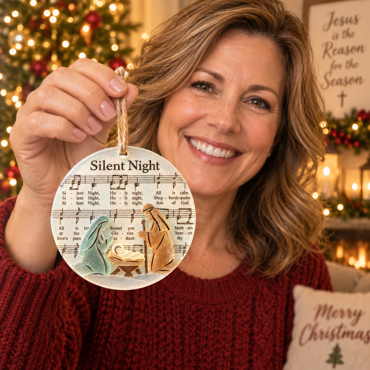 🎶 Sea Glass Christmas Hymn Ornaments
