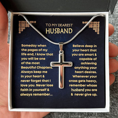 Never Lose Faith Cross Necklace – Choose Your Card Message