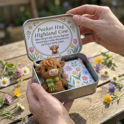🐮Pocket Hug Highland Cow Gift Set – A Little Hug You Can Carry Anywhere 💛