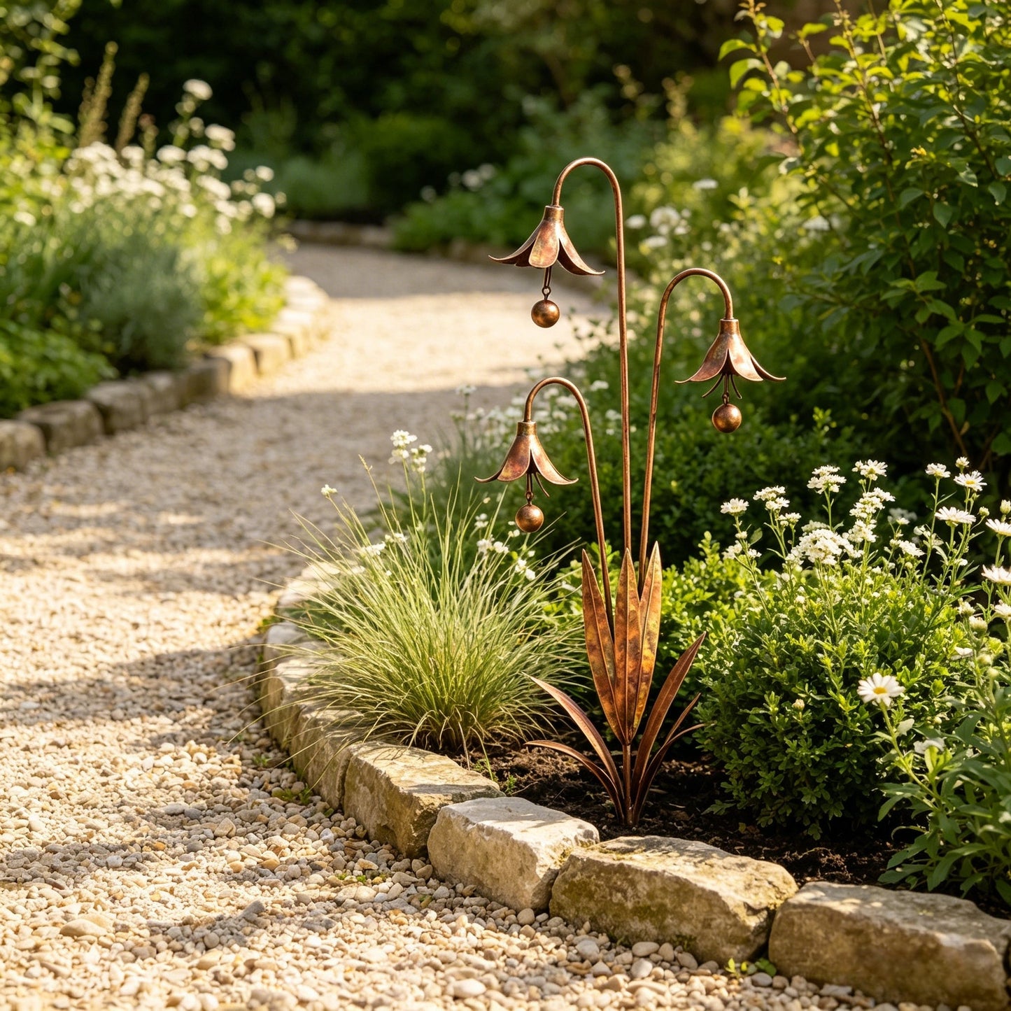Triple Bluebells Garden Stake