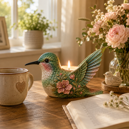 🌸Hummingbird Candle Holder Of Hope & Blessings ✨