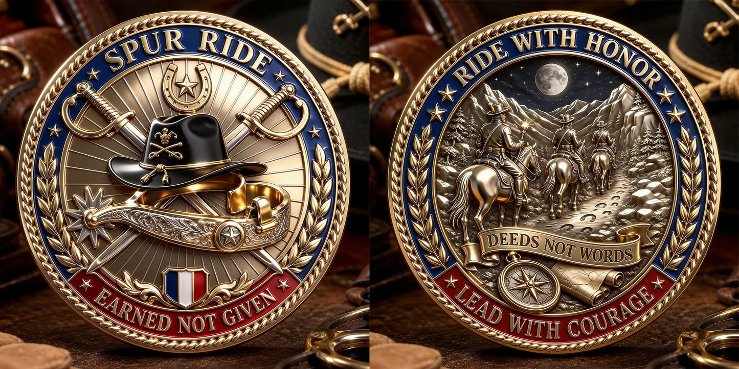 🐴 Spur Ride Commemorative Metal Medal⚔️