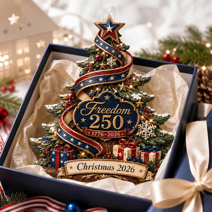 🎄 USA 250th Anniversary Christmas Tree Ornament