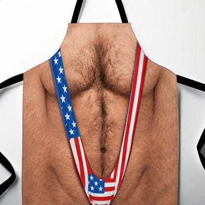 🍳🤯Funny Mankini Belly BBQ Grilling Apron – Gag Gift for Men – King of BBQ