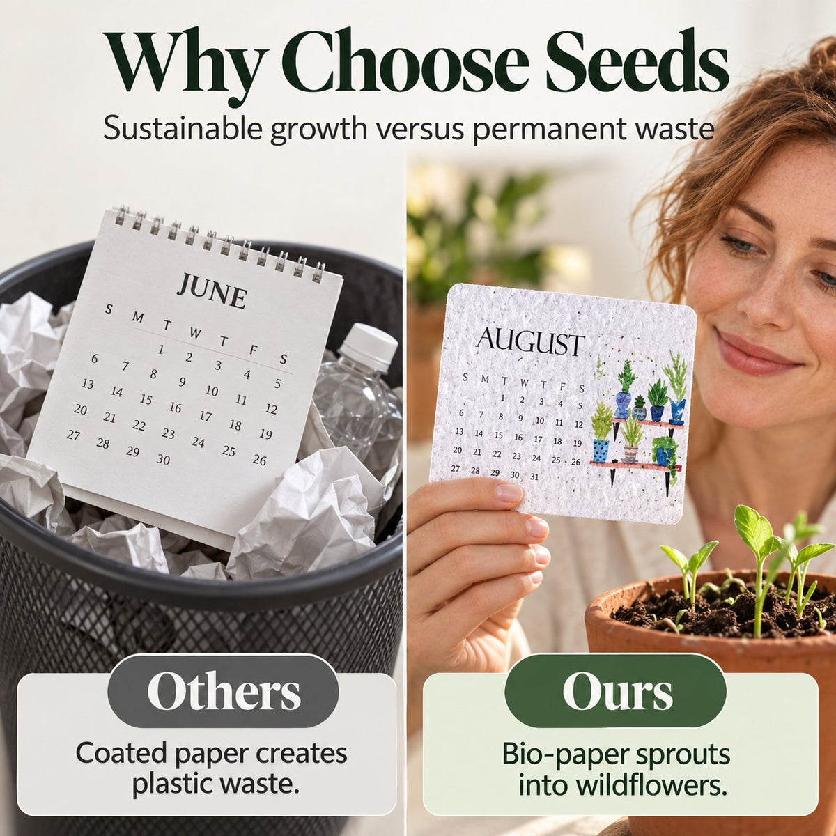 ✨⏳ Last Day 50% OFF —🌱Eco-Friendly Plantable “Timeless” Seed Calendar 2027
