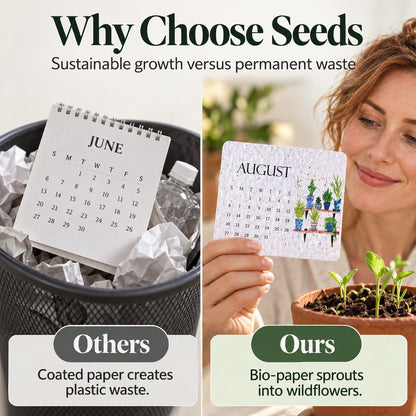 ✨⏳ Last Day 50% OFF —🌱Eco-Friendly Plantable “Timeless” Seed Calendar 2027