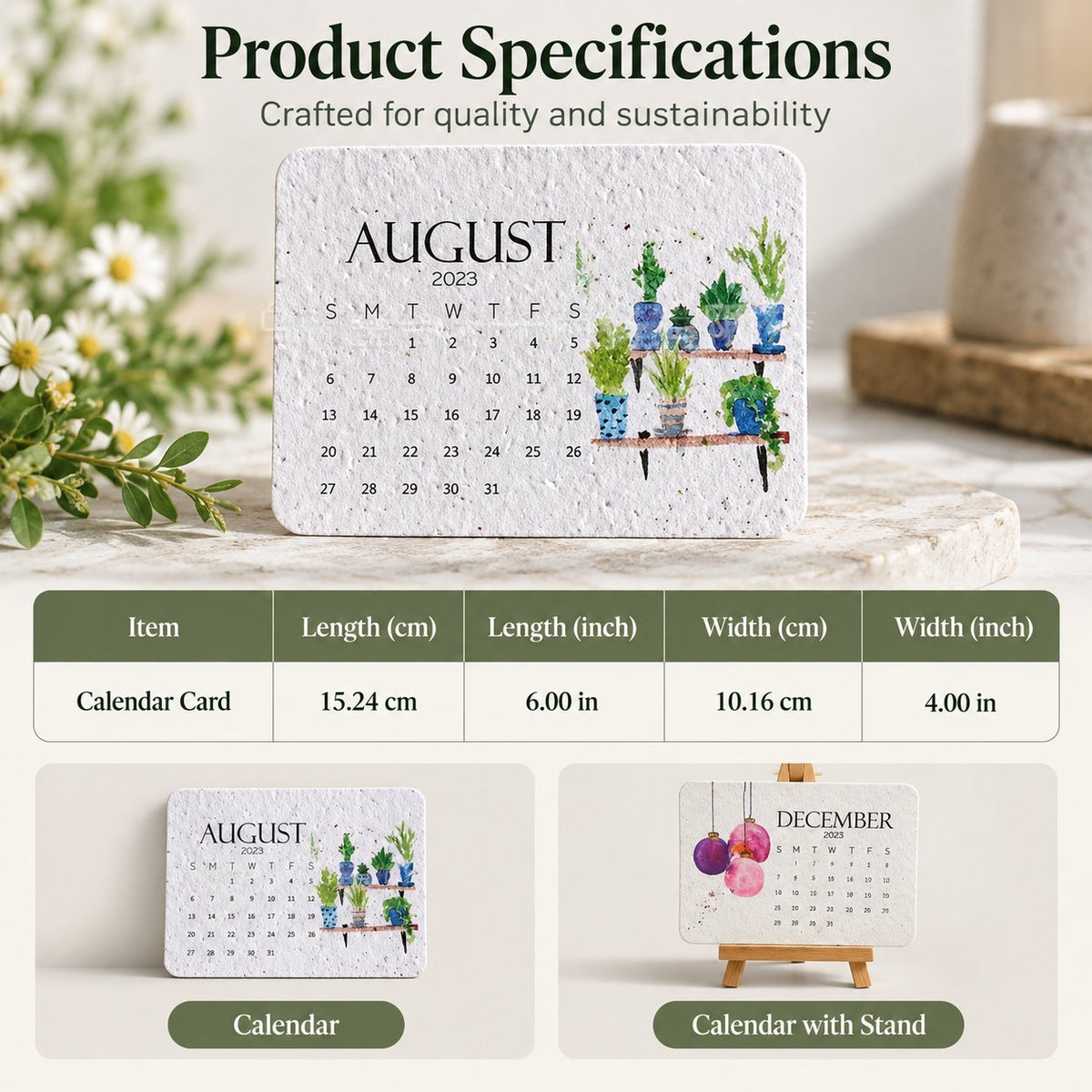 ✨⏳ Last Day 50% OFF —🌱Eco-Friendly Plantable “Timeless” Seed Calendar 2027