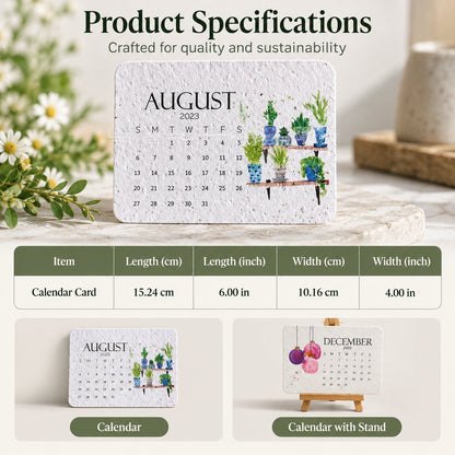 ✨⏳ Last Day 50% OFF —🌱Eco-Friendly Plantable “Timeless” Seed Calendar 2027