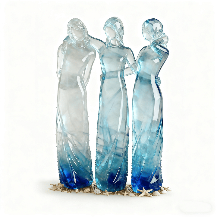 💖LAST DAY 49 % OFF👩🏻‍🤝‍👩🏻Sisters by My Side, Celebrates Friendships Three Sisters Sculpture🎁Christmas, Thanksgiving Day, Birthday Gifts