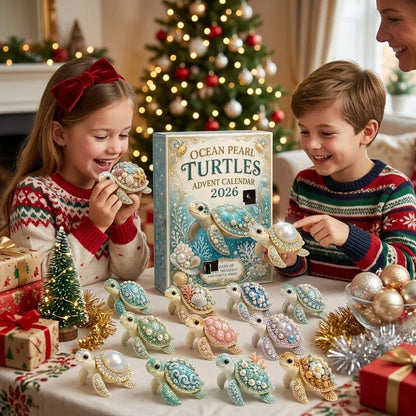 🔥LAST DAY 49% OFF - 🐢 Ocean Pearl Turtles Advent Calendar 2026