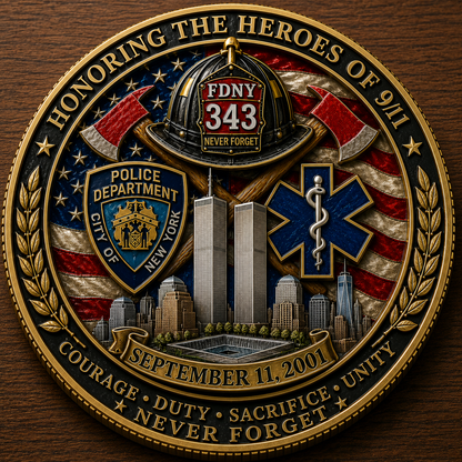 🇺🇸 Last Day Promo: 49% OFF 🎖️9/11 Never Forget Challenge Coin
