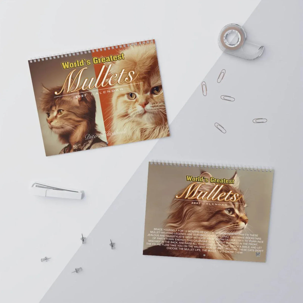 🔥LAST DAY 50% OFF - 😻Funny 2027 Wall Calendar Cat