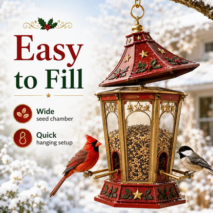✨🎄 Christmas Bird Feeder CollectionTM – Festive Hanging Garden Feeders for Wild Birds