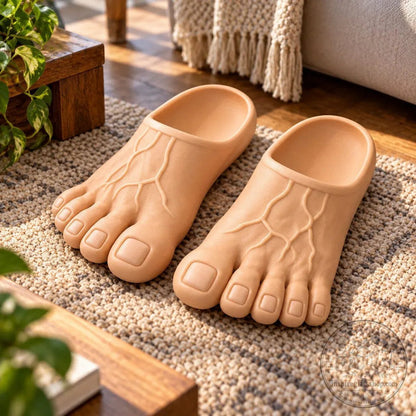 👣 Big Foot Funny Slippers – Giant Feet Novelty House Shoes