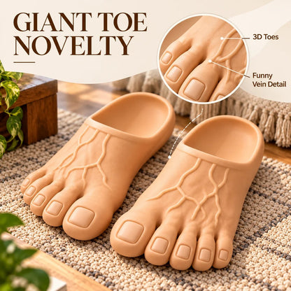👣 Big Foot Funny Slippers – Giant Feet Novelty House Shoes