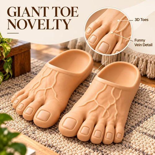 👣 Big Foot Funny Slippers – Giant Feet Novelty House Shoes