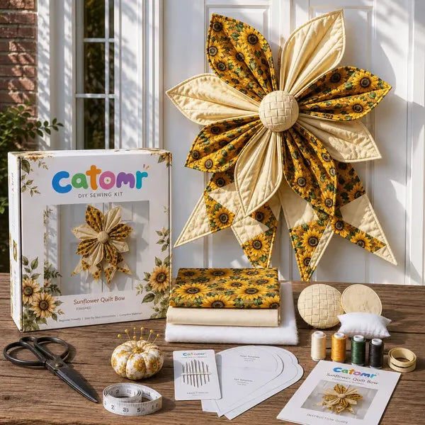 🏆 🔥  Large Patchwork Bow Sewing Kit