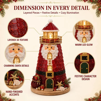 ⏳ Last Day 49% OFF – 🎄Beginner-Friendly DIY Lighted Christmas Character Sea Glass-Style Lighthouse Kit Collection | Complete Kit with Sea Glass-Style Pieces, LED Lights & Step-by-Step Guide Included 💕