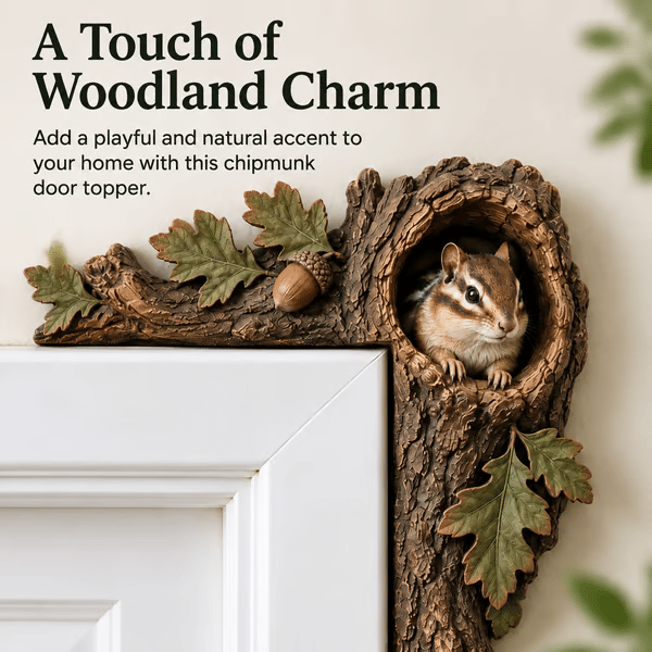 Chipmunk Tree Hollow Door Topper