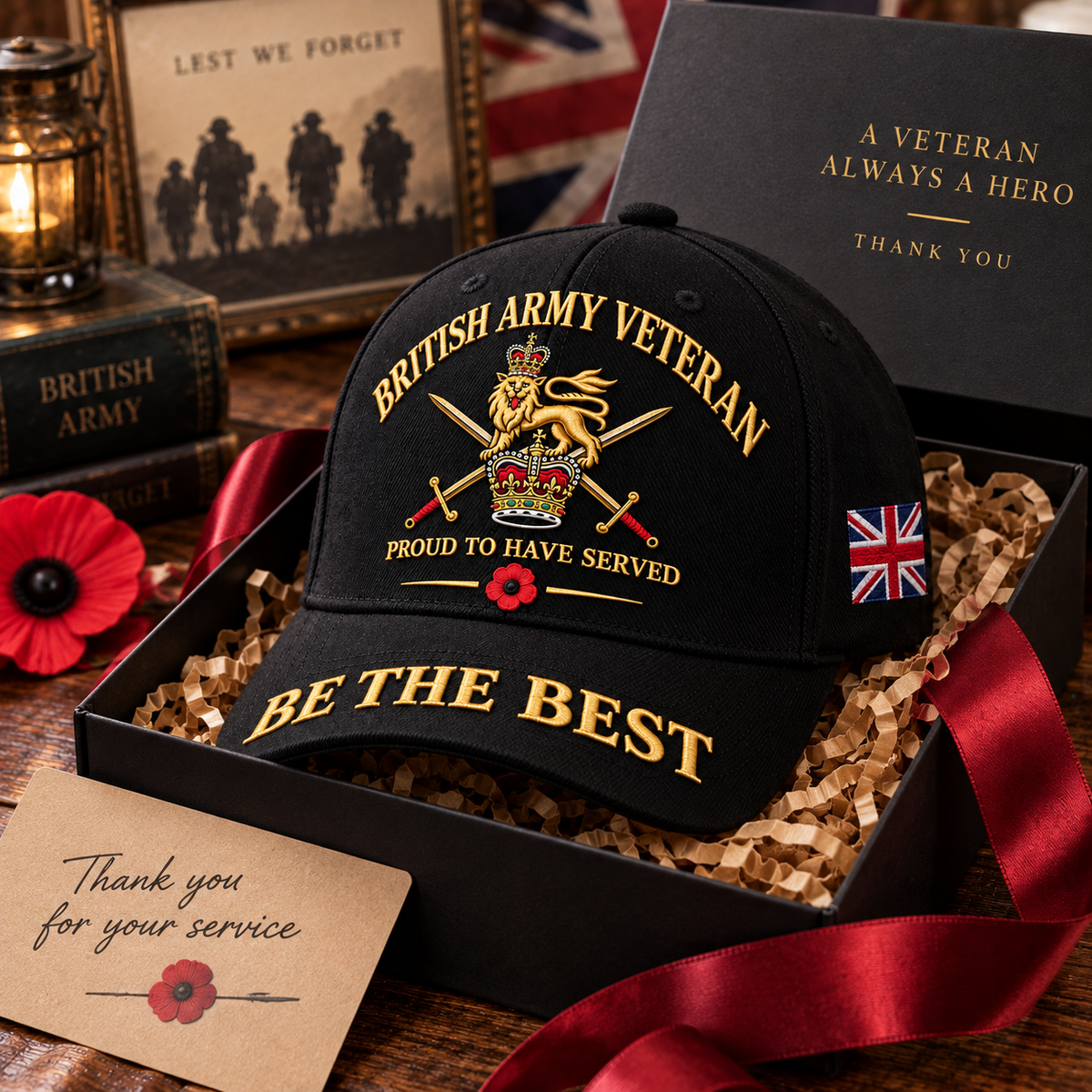 🇬🇧🎖️ British Army Veteran “Proud To Have Served” Tribute Cap
