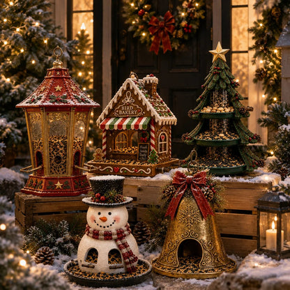 ✨🎄 Christmas Bird Feeder CollectionTM – Festive Hanging Garden Feeders for Wild Birds