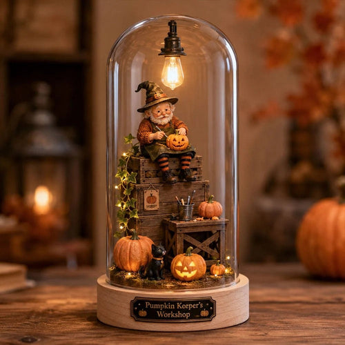 🎅 2026 Christmas Gift 50% Off--⏳Halloween Glass Dome Miniature Scene Ambient Lamp