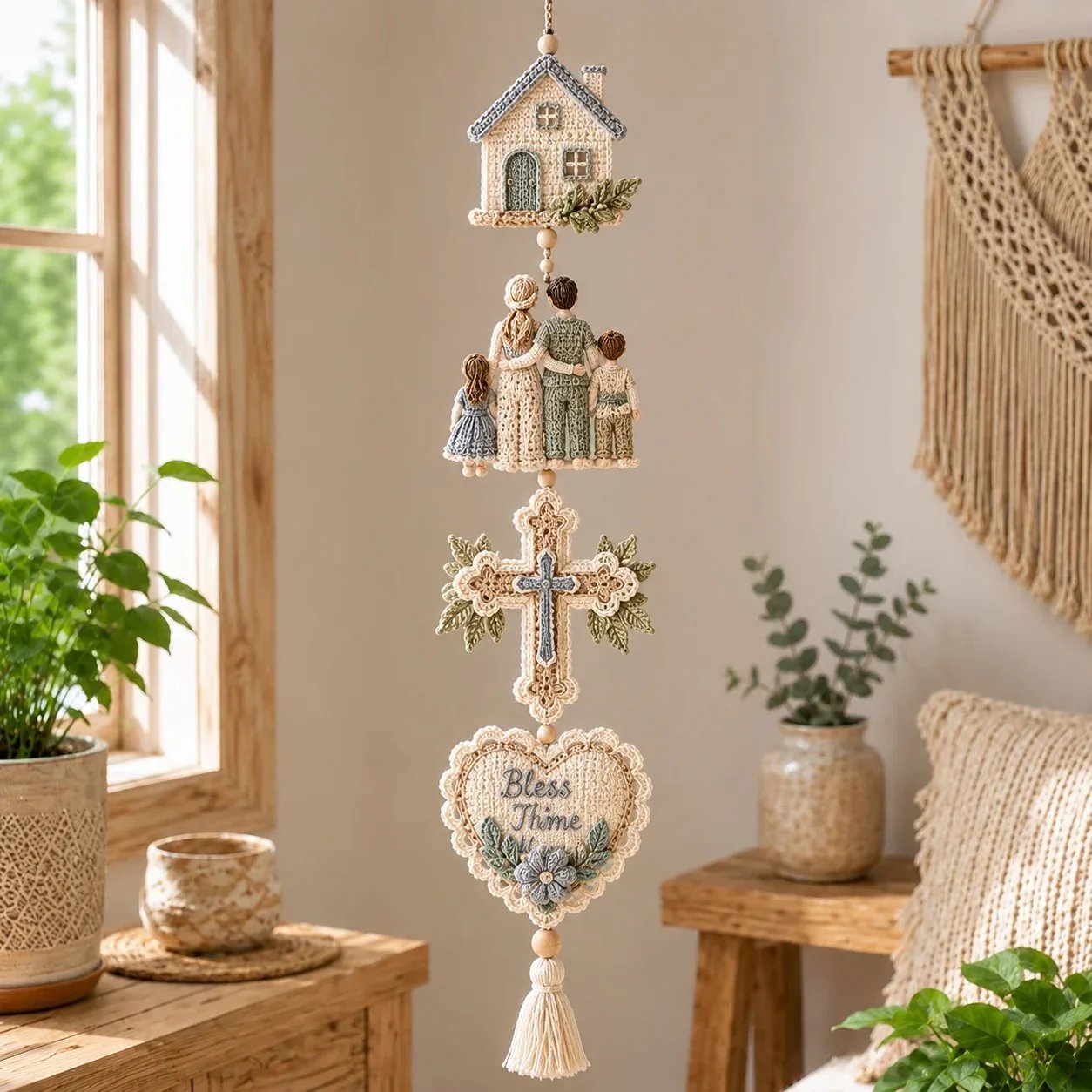 🎉✝️Blessed Faith Hanging Cascade