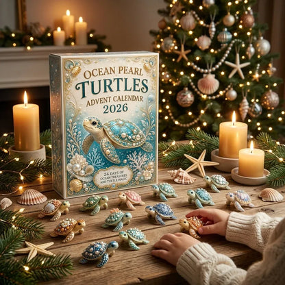 🔥LAST DAY 49% OFF - 🐢 Ocean Pearl Turtles Advent Calendar 2026