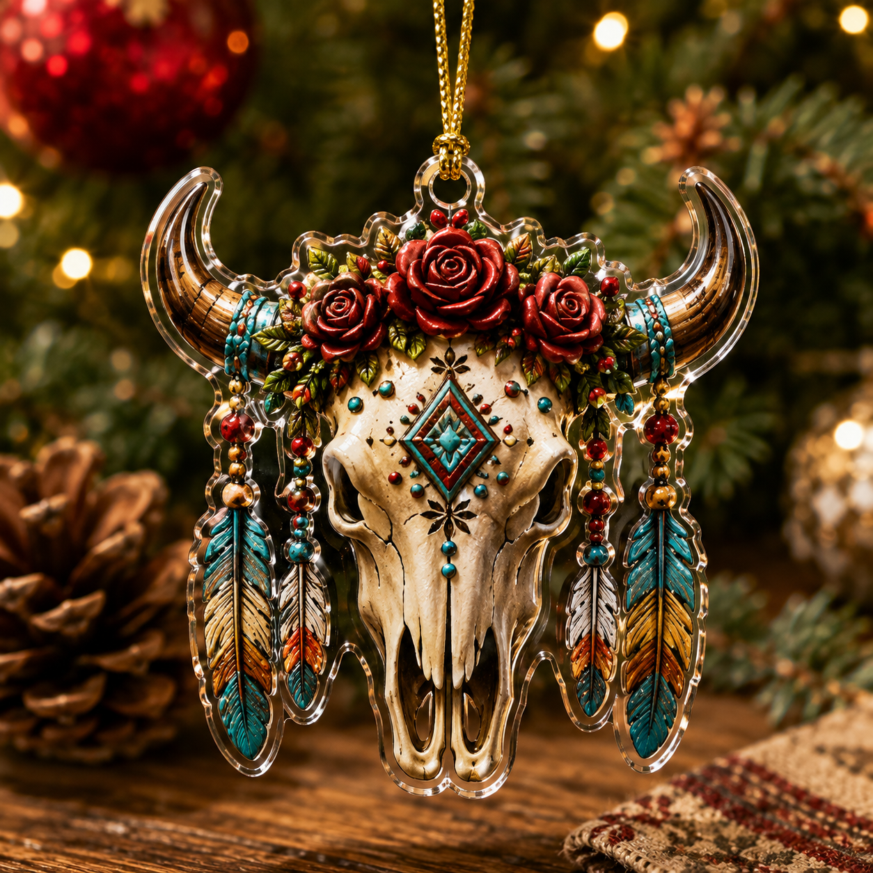 🤠2026 Western Skull Advent Calendar – 24 Days of Unique Cowboy Christmas Ornaments