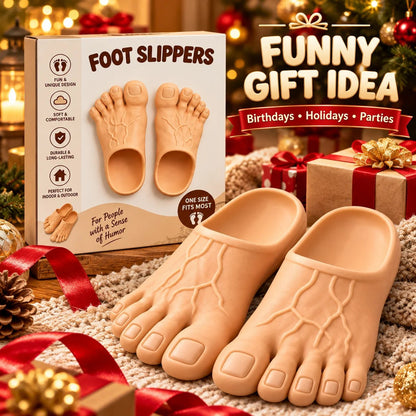 👣 Big Foot Funny Slippers – Giant Feet Novelty House Shoes