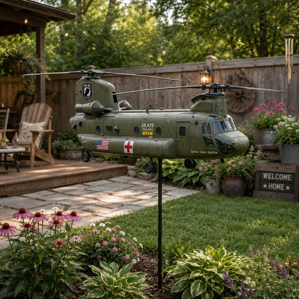 ⚡️Memorial Day 51% OFF 🎖️-Vietnam Veteran UH-1 Helicopter Wind Spinner- ✈️Buy 2 Free Shipping Today!
