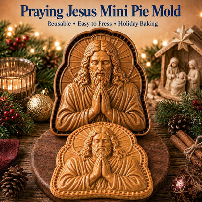 🔥HOT SALE 49% OFF✝️ Faith & Nativity Christmas Mini Pie Mold Collection | Reusable Embossed Molds for Shaping Detailed Praying Jesus, Nativity Stable and so on Pies🥧✨