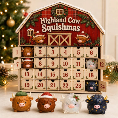 ⏳ Last Day 50% OFF – Highland Cow Harvest Herd Squishy Set (📦Buy 2 Free Shipping)