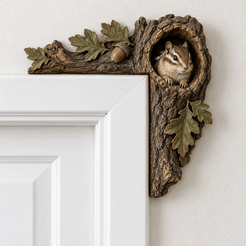 Chipmunk Tree Hollow Door Topper